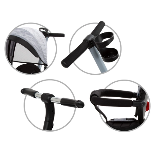 szary rowerek do prowadzenia